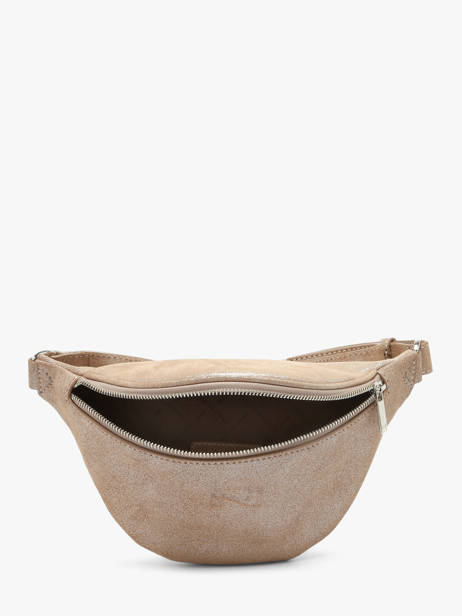 Sac Banane Small Derby Glitter Cuir Nathan baume Marron n city 25GT vue secondaire 4