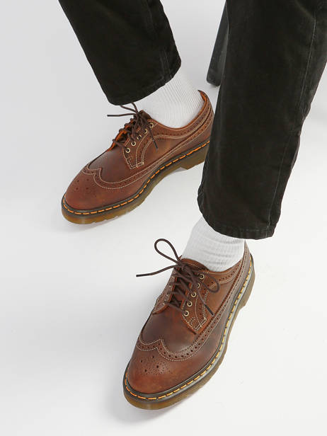 Chaussures Derbies 3989 En Cuir Dr martens Marron men 40553201 vue secondaire 1