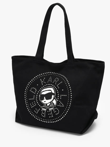 Sac Porté épaule K Ikon Coton Karl lagerfeld Noir k ikon B2W50030 vue secondaire 1