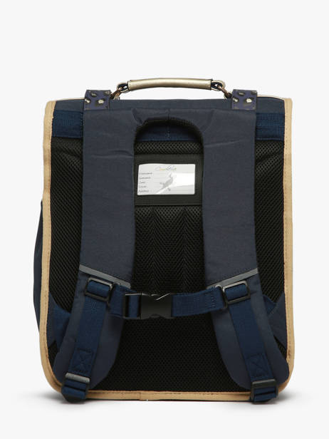 Sac à Dos 3 Compartiments Cameleon Bleu vintage fantasy PBVGSD39 vue secondaire 4