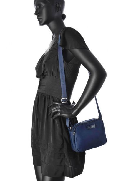 Sac Bandoulière Basic Vernis Lancaster Bleu basic vernis 514-61 vue secondaire 5