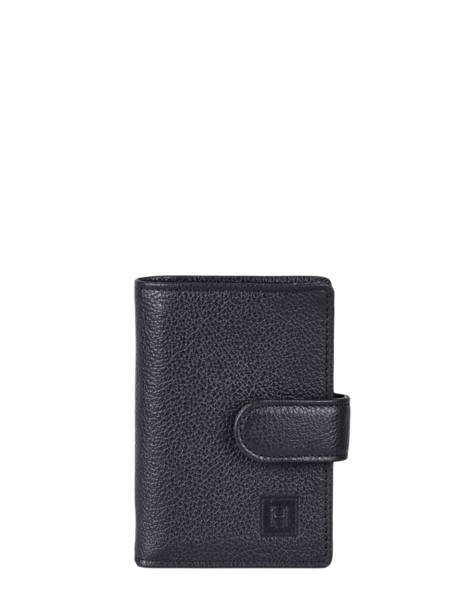 Card Holder Leather Hexagona Blue confort 467254